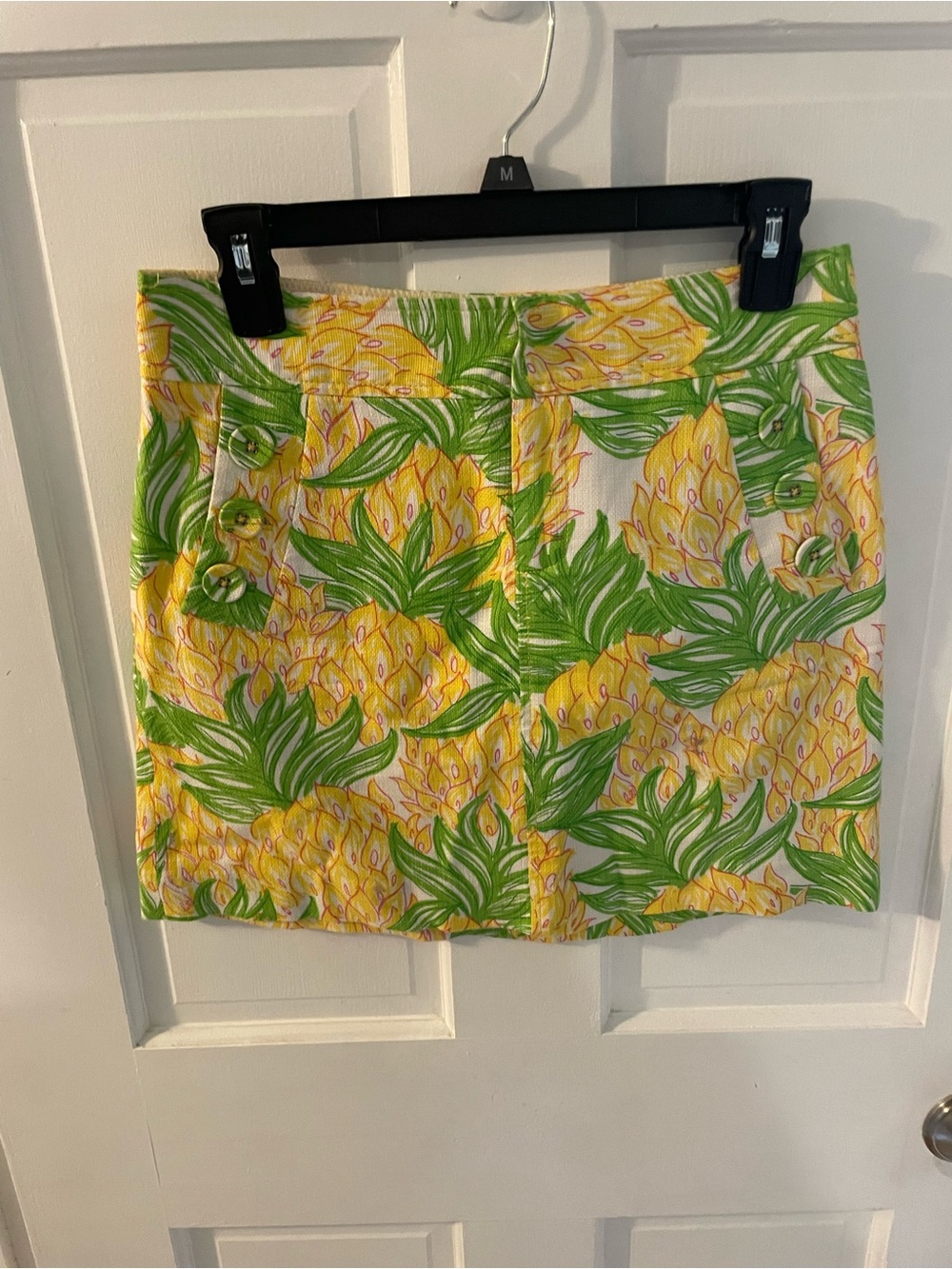 Lilly Pulitzer Courtland Going Pineapple Mini Skirt 0